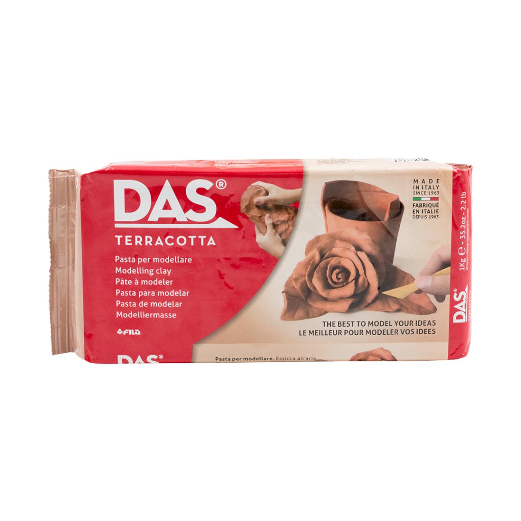 DAS Air Hardening Modelling Clay 1kg - Terracotta
