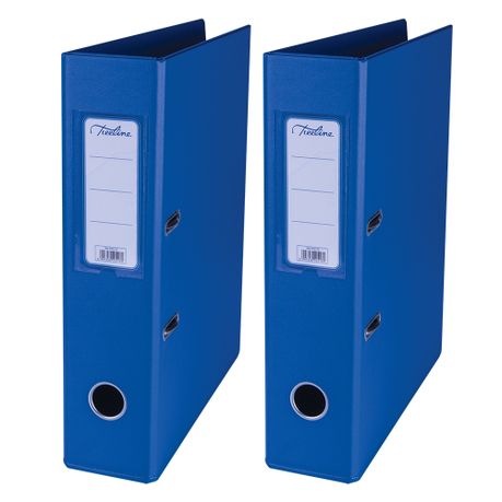 Treeline PVC 70 A4 Lever Arch Files 2-Piece Set, Blue