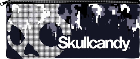 Butterfly Skullcandy Deluxe Pencil Case (Grey and Black)(33cm) - Supplied May Vary