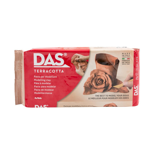 DAS Air Hardening Modelling Clay 1kg - Terracotta