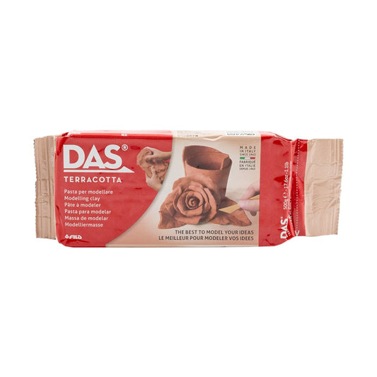 DAS Air Hardening Modelling Clay 500g - Terracotta