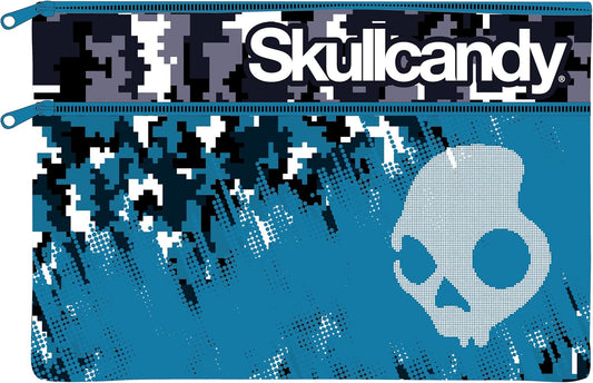 Butterfly Skullcandy Boy Double Zip Neoprene iPad Pencil Case